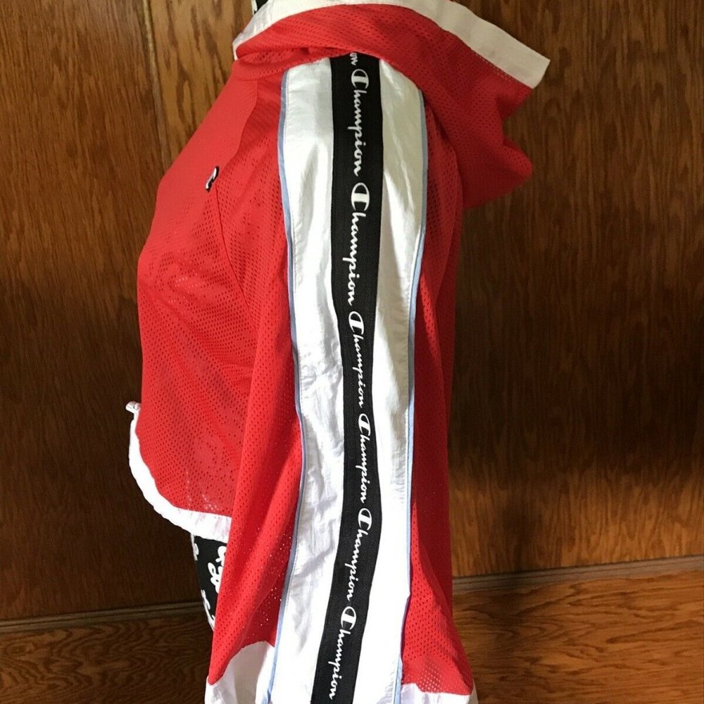 Champion Women's Cropped Mesh Top RED NWT - Picture 7 of 12
